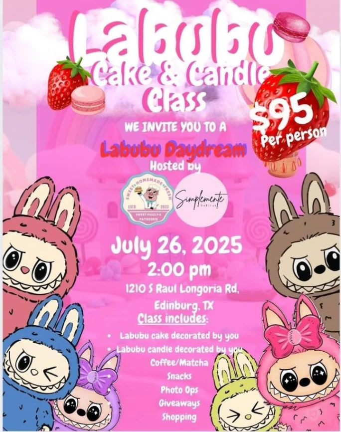 Labubu Cake Candle Class