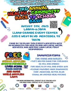 3rd Annual Health Community Back To School Bash