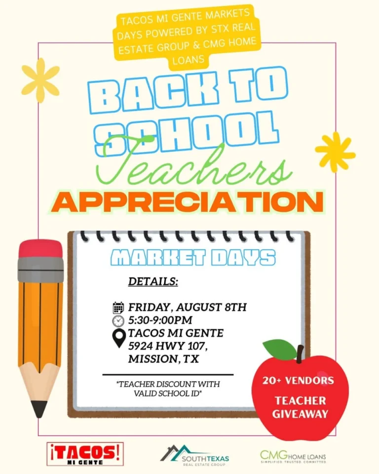 Back To School Teacher Appreciation Market