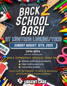 Join Us For The 4th Annual Back 2 School Bash