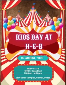 Kids Day At H E B