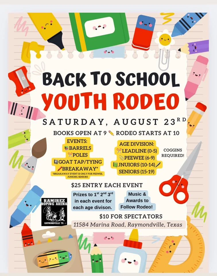 Program Template For Kids Rodeo Back to School Youth Rodeo | HeyWAGO