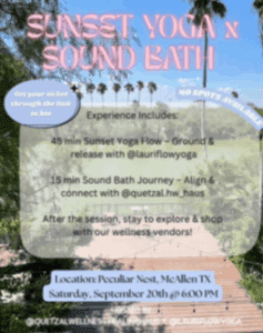 Sunset Yoga And Sound Bath