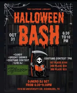 Caffeine Library Halloween Bash