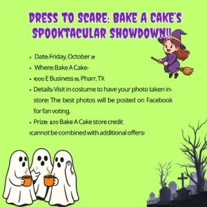 Dress To Scare Bake A Cakes Spooktacular Showdown