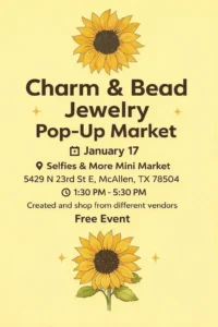 Charm And Bead Jewelry Pop Up Market