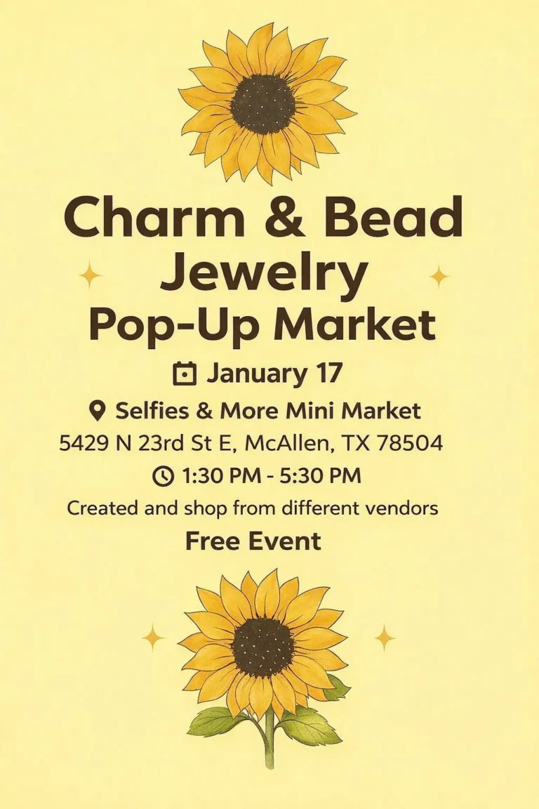 Charm And Bead Jewelry Pop Up Market