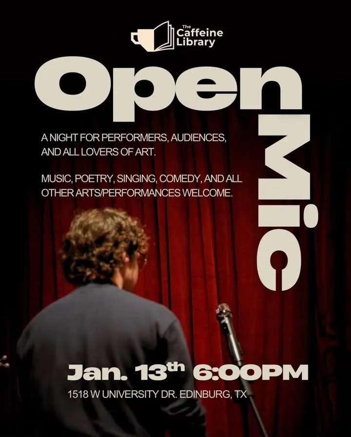 Open Mic Night At The Caffeine Library