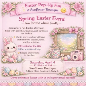 Easter Pop-Up Fun at Sunflower Boutique - Image 01 (March 30, 2026)