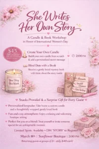 She Writes Her Own Story Workshop
