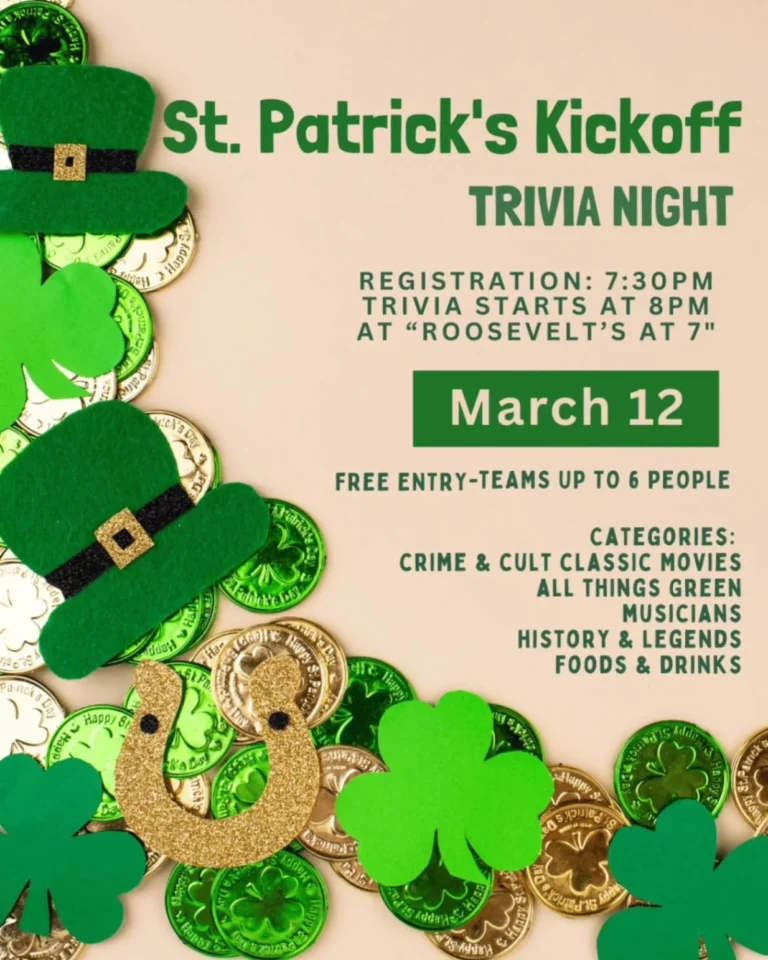 St Patricks Kickoff Trivia Night