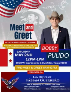 Meet & Greet with Bobby Pulido - Image 01 (April 27, 2026)