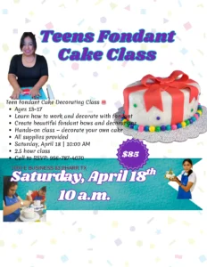 Teens Fondant Cake Class - Image 01 (April 2, 2026)