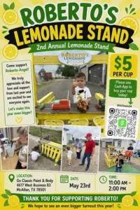 Roberto’s 2nd Annual Lemonade Stand - Image 04 (May 13, 2026)