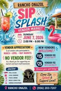 Sip & Splash Vendor Market - Image 01 (May 8, 2026)
