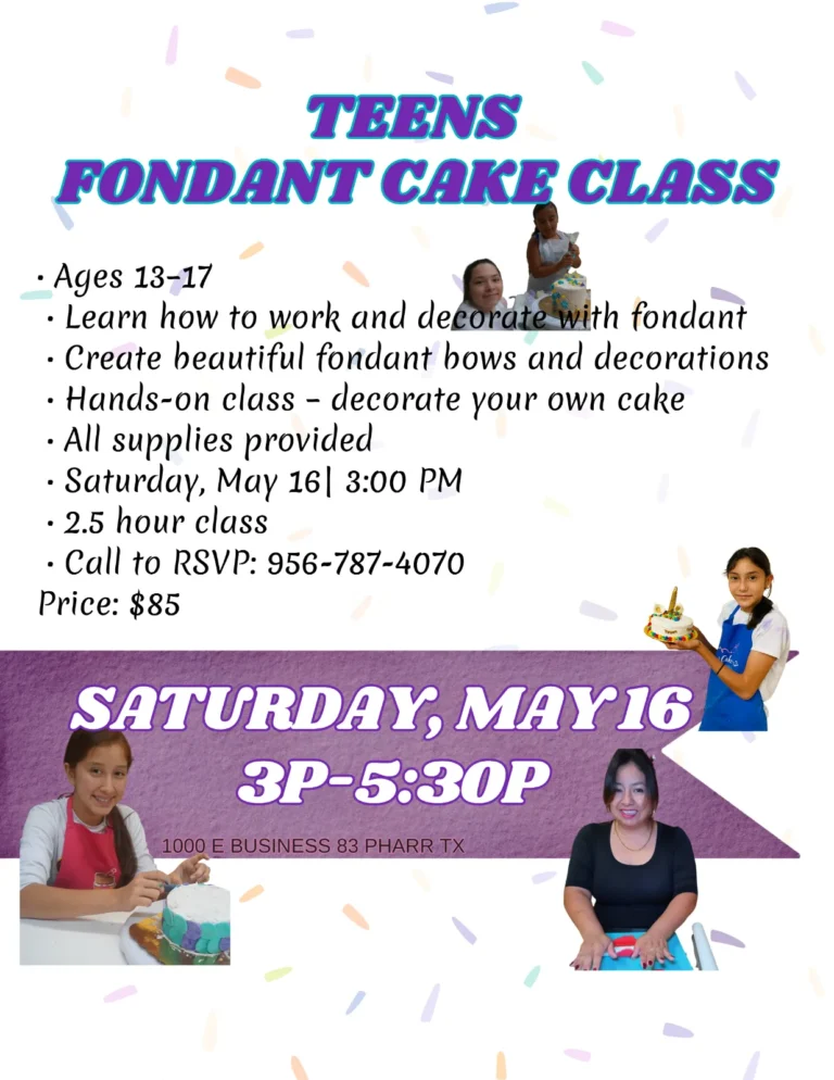 Teens Fondant Cake Decorating Class - Image 01 (May 14, 2026)