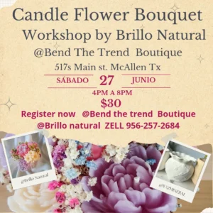 Candle flower bouquet workshop - Image 01 (June 10, 2026)