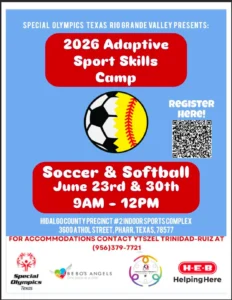 RGV 2026 Adaptive Sports Skills Camps Soccer & Softball - Image 01 (June 4, 2026)
