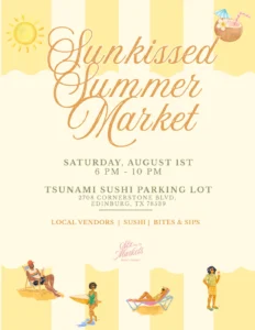 Sunkissed Summer Market at Tsunami Sushi - Image 01 (July 29, 2026)