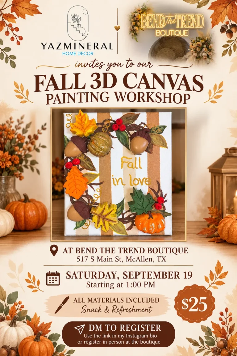 Fall 3d canvas painting workshop - Image 01 (September 8, 2026)