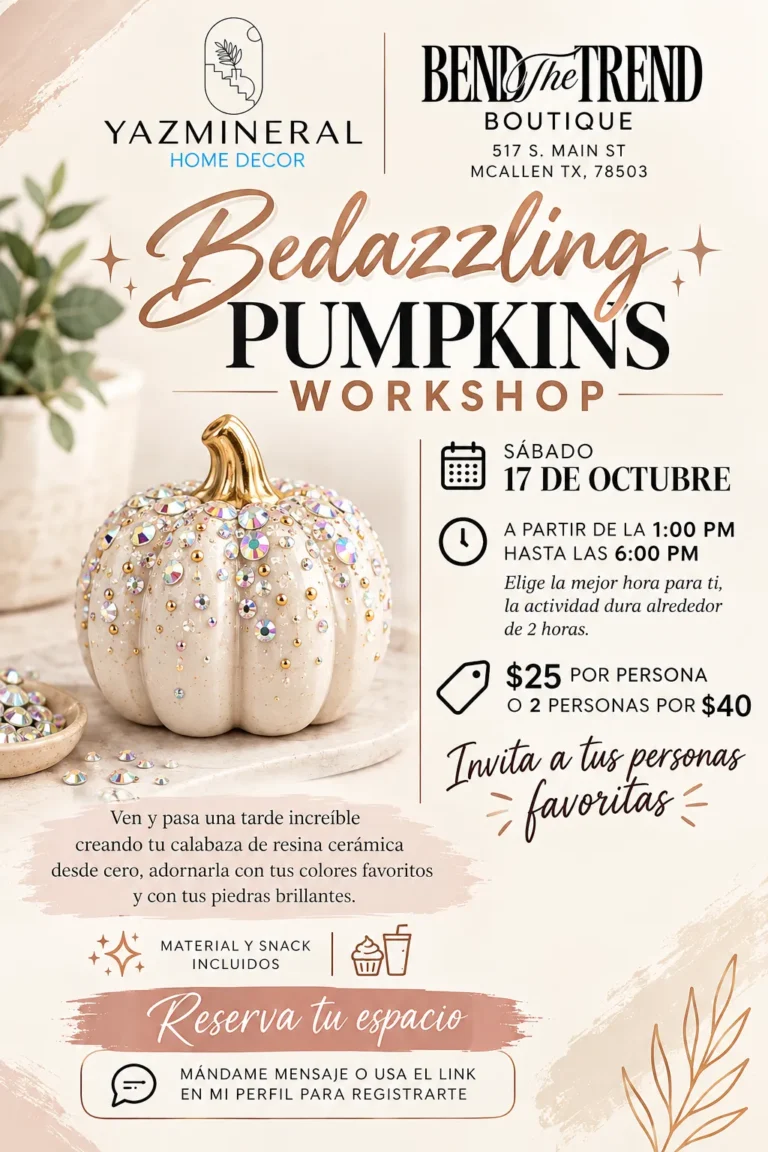 Bedazzling Pumpkin Workshop - Image 01 (October 2, 2026)