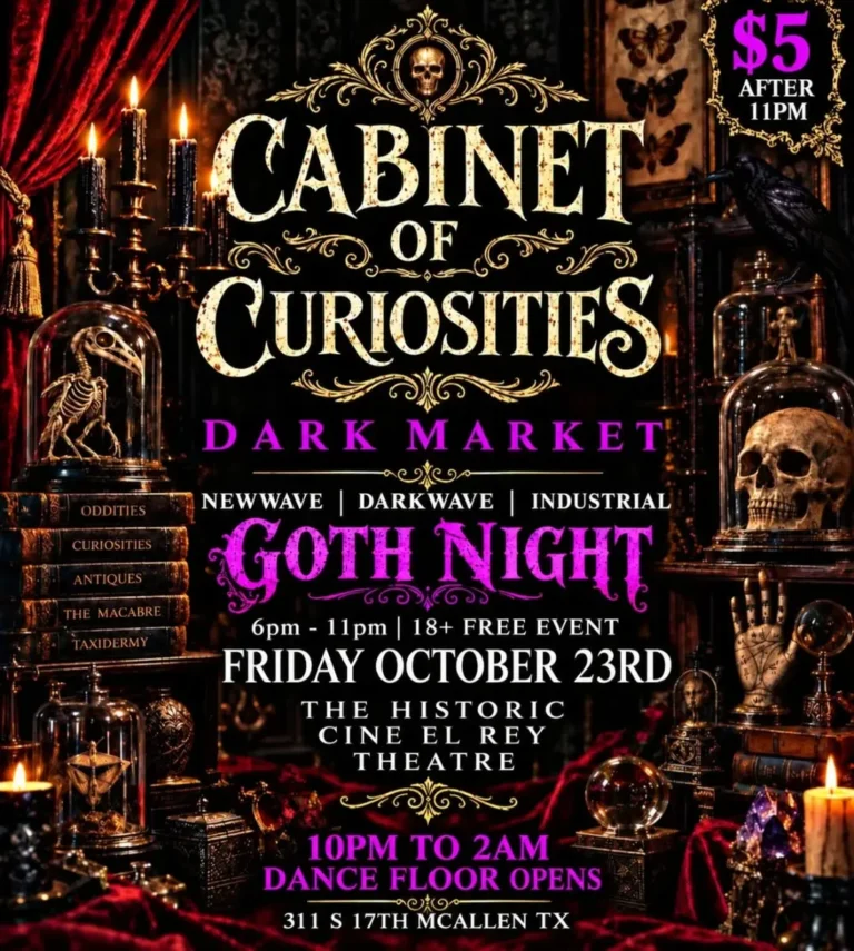 Cabinet of Curiosities Dark Market at Cine El Rey - Image 01 (October 14, 2026)