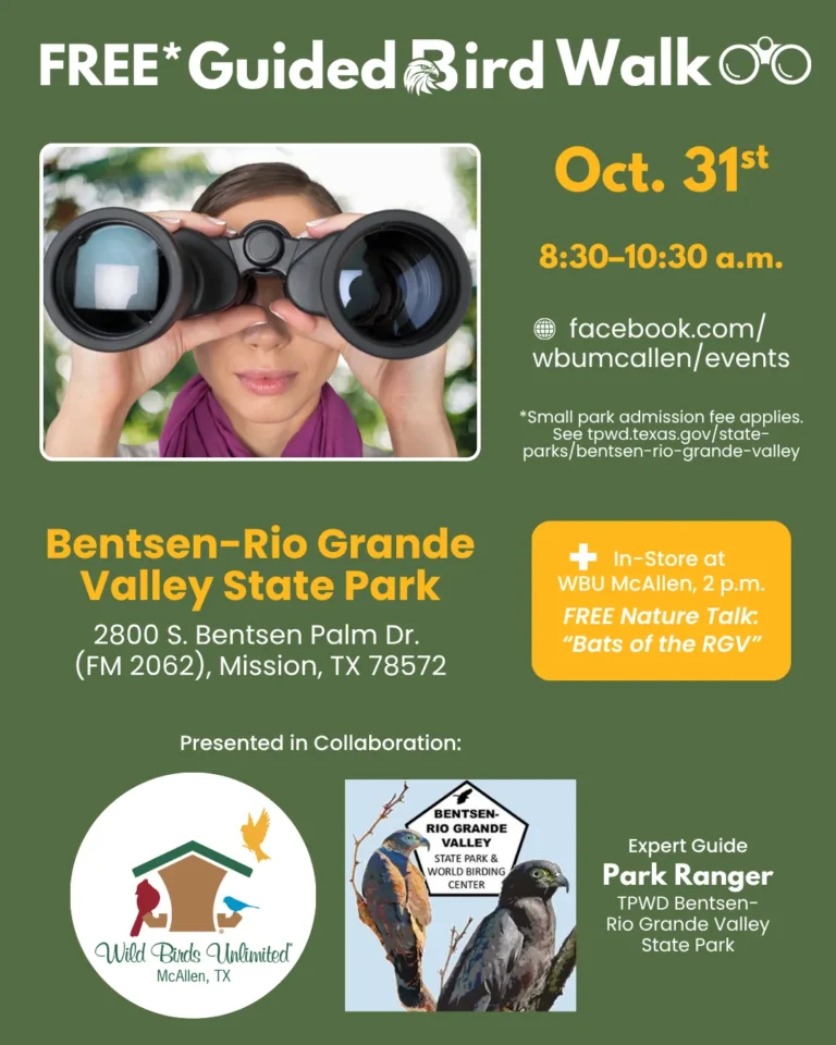 Guided Bird Walk in Mission, TX - Image 01 (October 26, 2026)