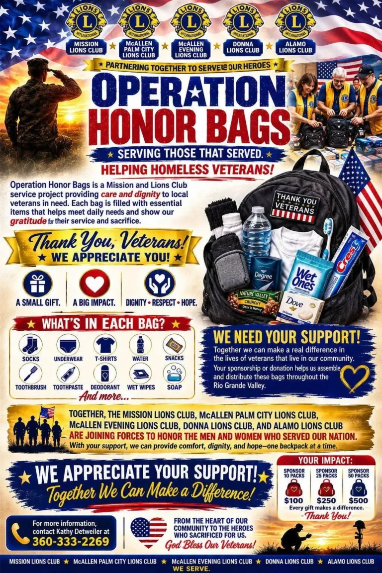 Operation Honor Bags - Image 01 (October 1, 2026)