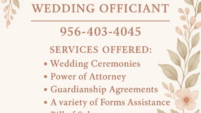 De La Rosa Notary Public Wedding Officiant 1